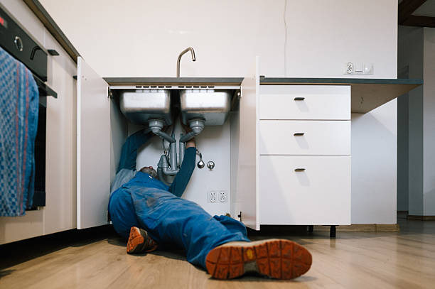 Professional Drain Cleaning technician working in Wrentham, MA